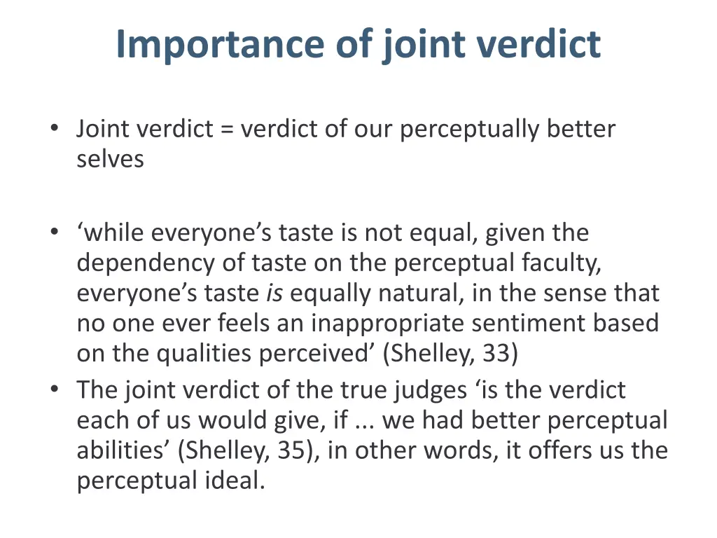 importance of joint verdict 1