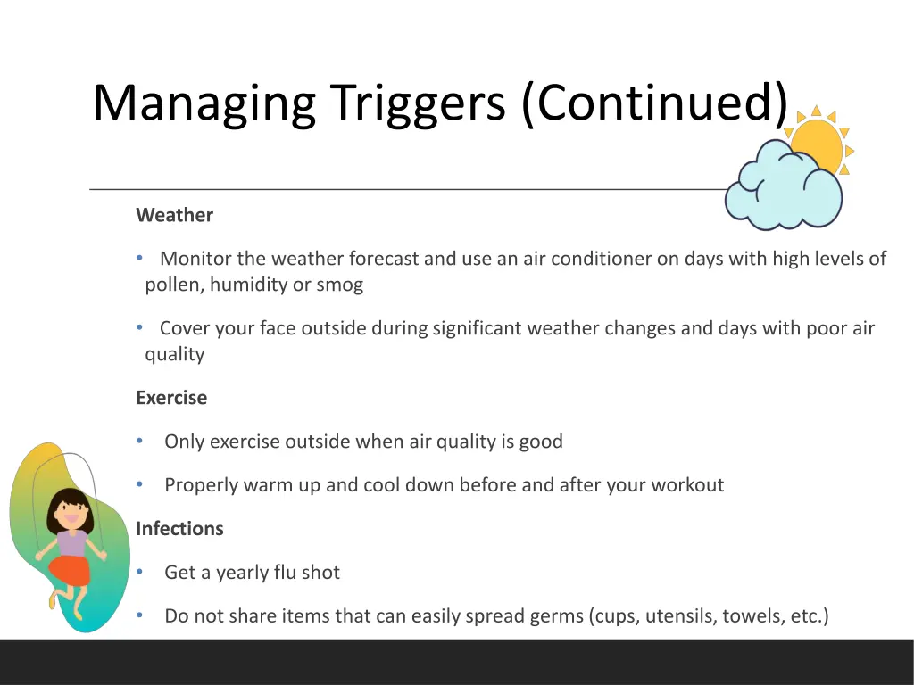 managing triggers continued