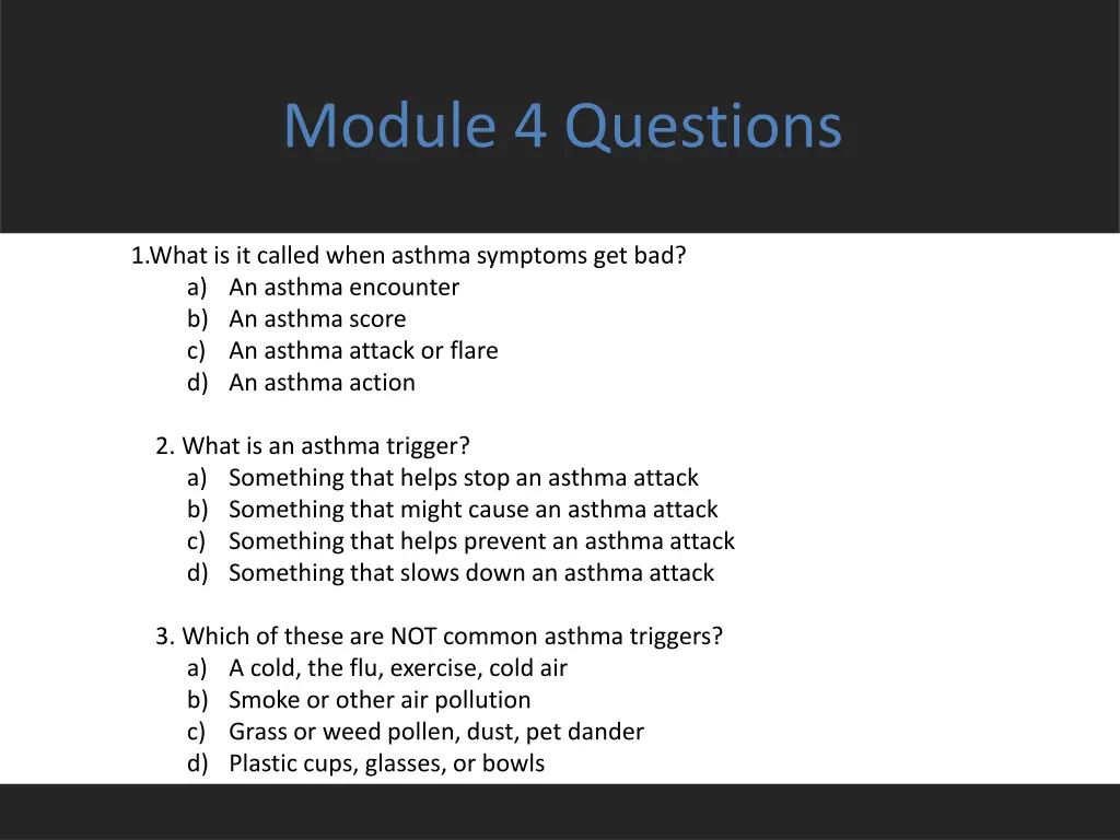 module 4 questions