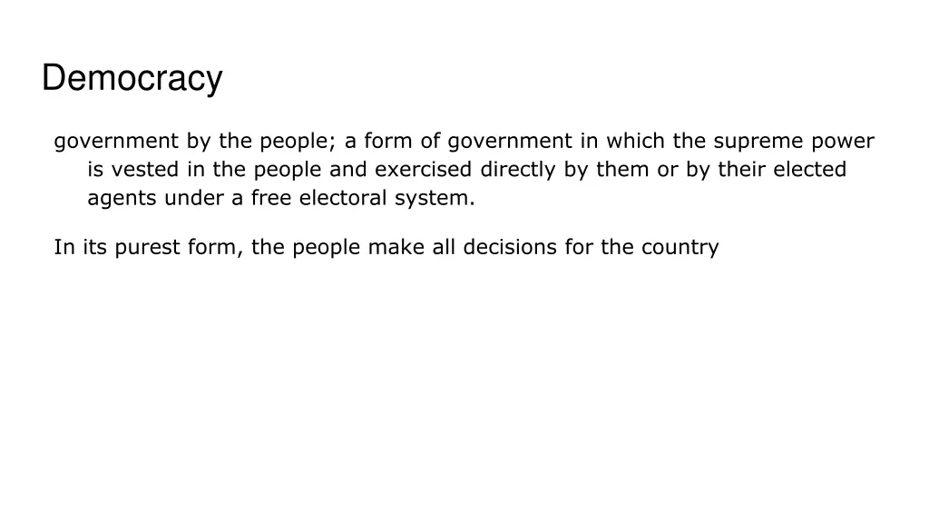 democracy
