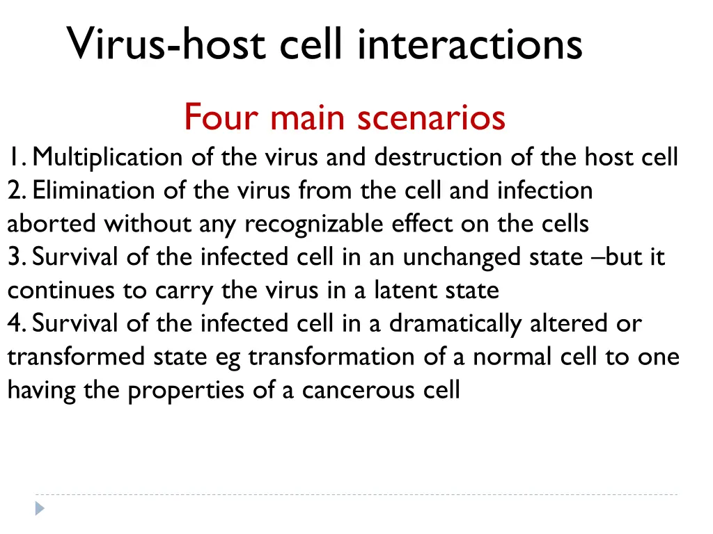 virus host cell interactions