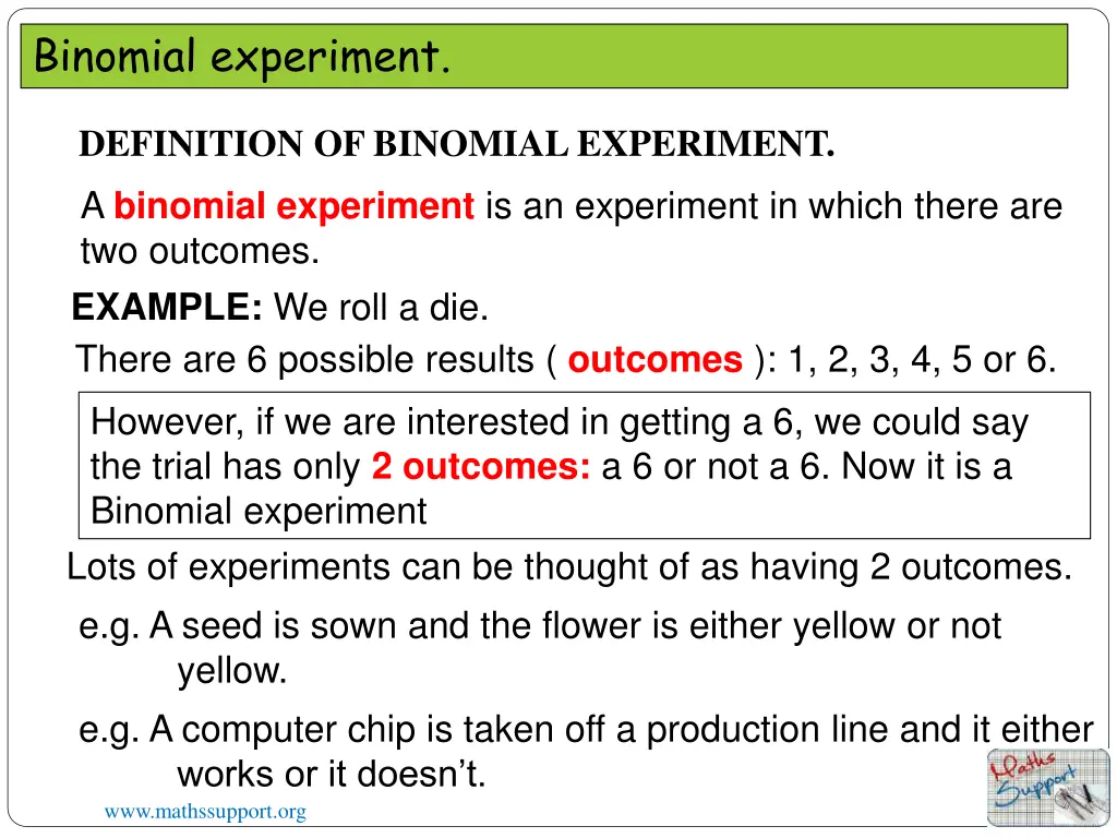 binomial experiment