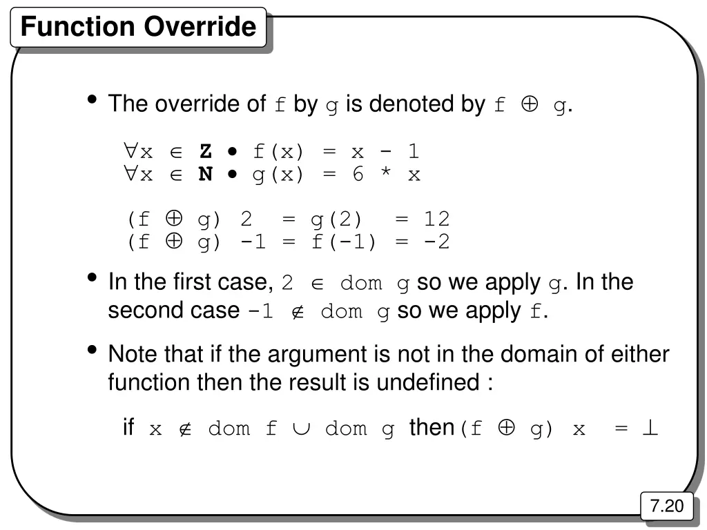 function override
