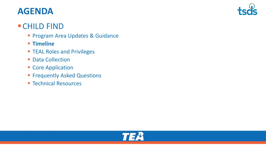 agenda child find program area updates guidance 2
