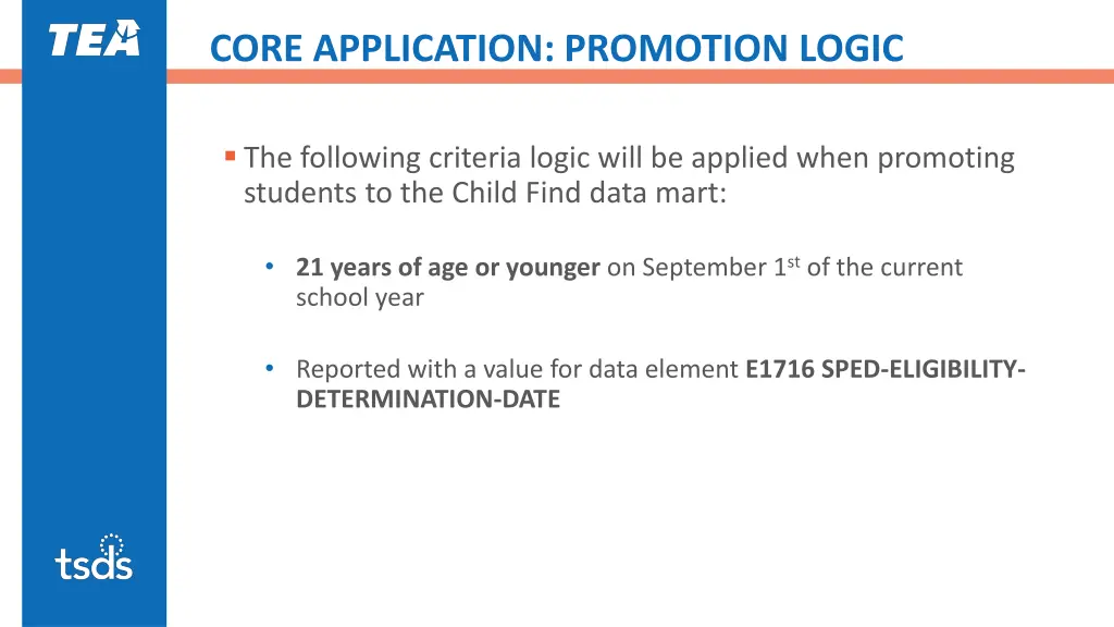 core application promotion logic