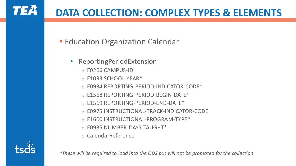 data collection complex types elements 1