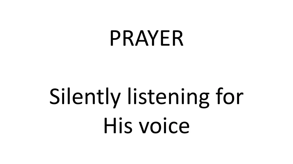 prayer