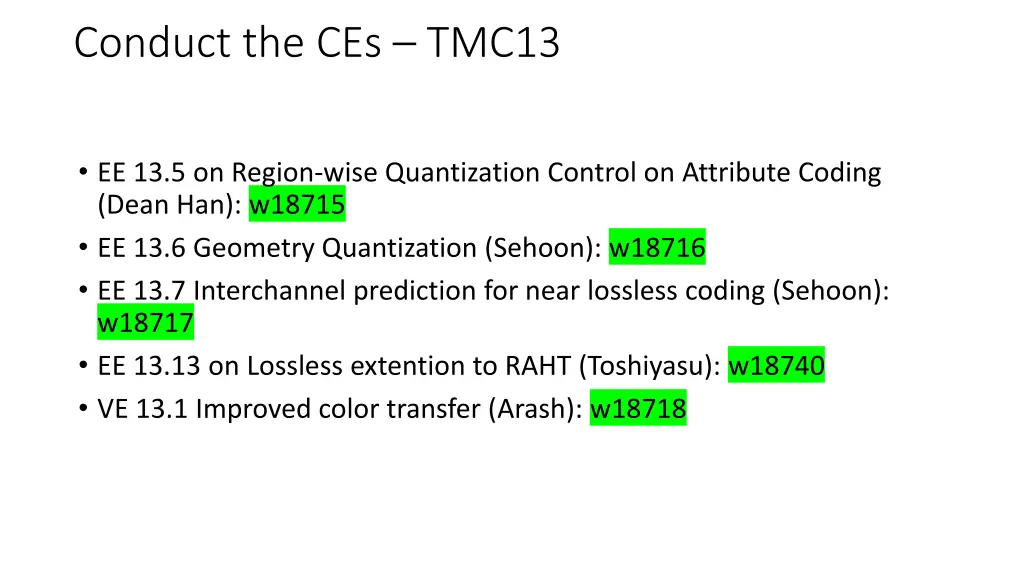 conduct the ces tmc13 1