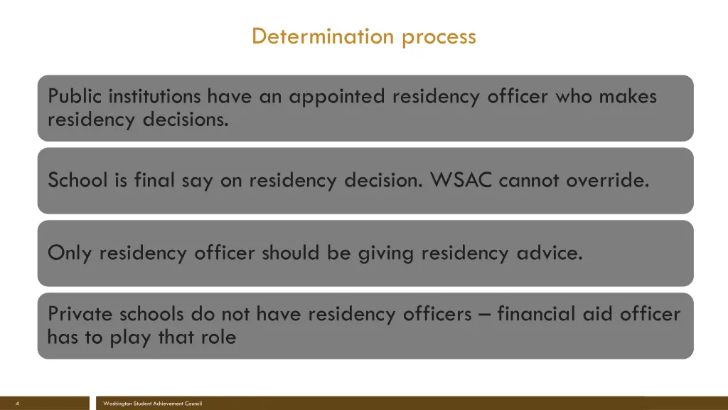 determination process