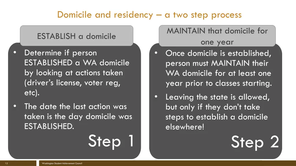 domicile and residency a two step process