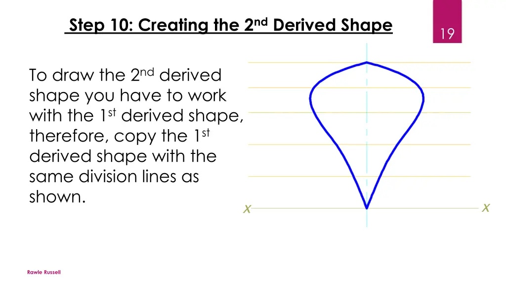 step 10 creating the 2 nd derived shape