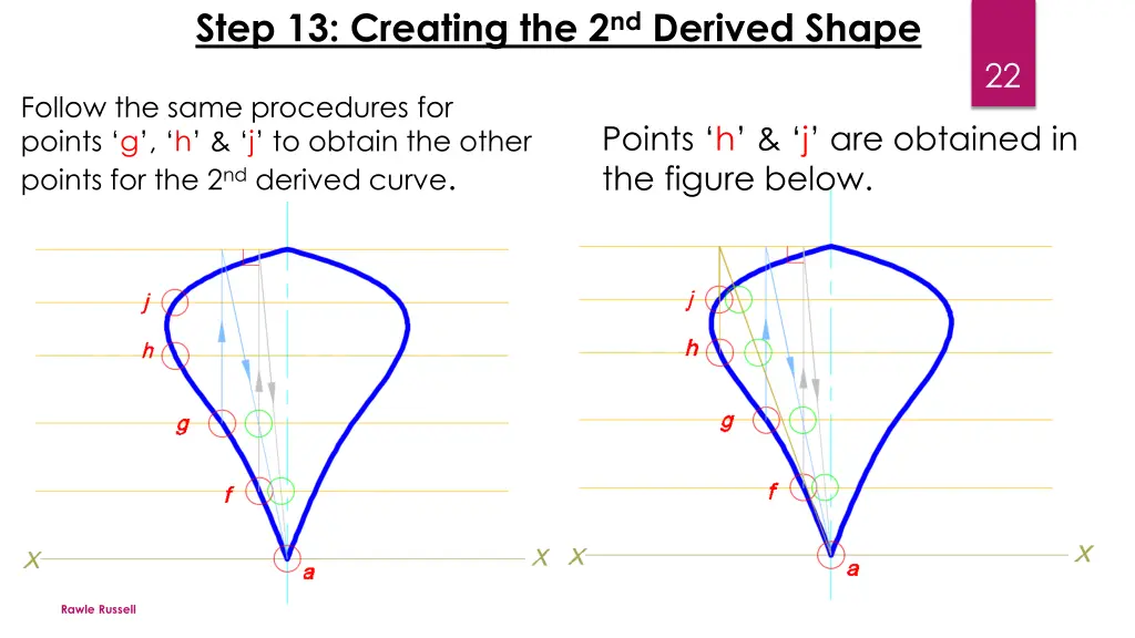 step 13 creating the 2 nd derived shape