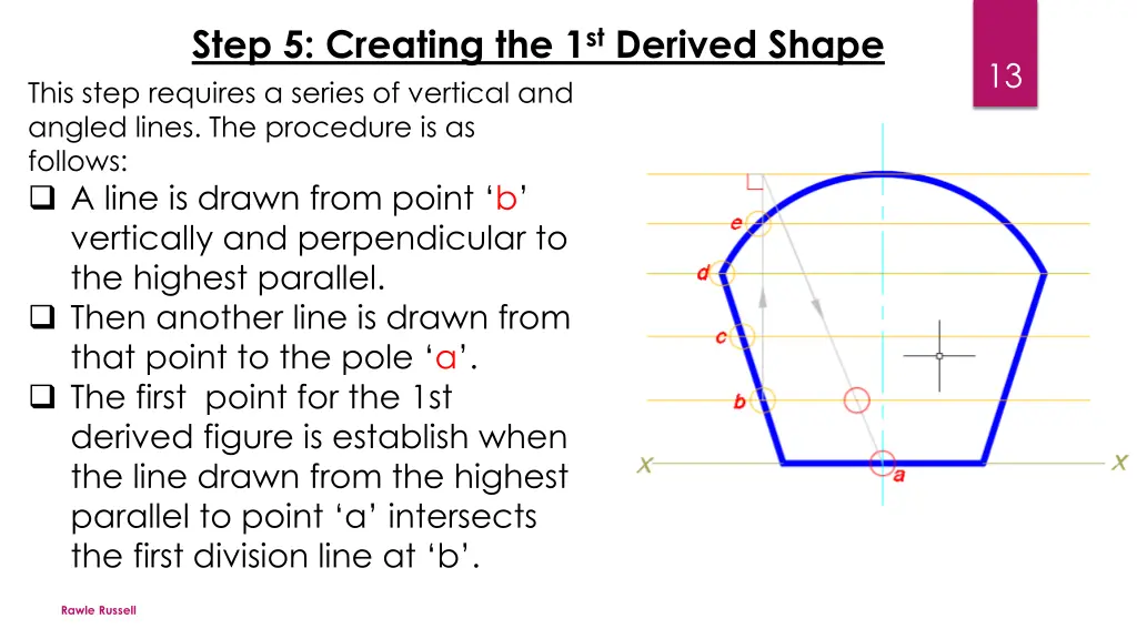 step 5 creating the 1 st derived shape this step