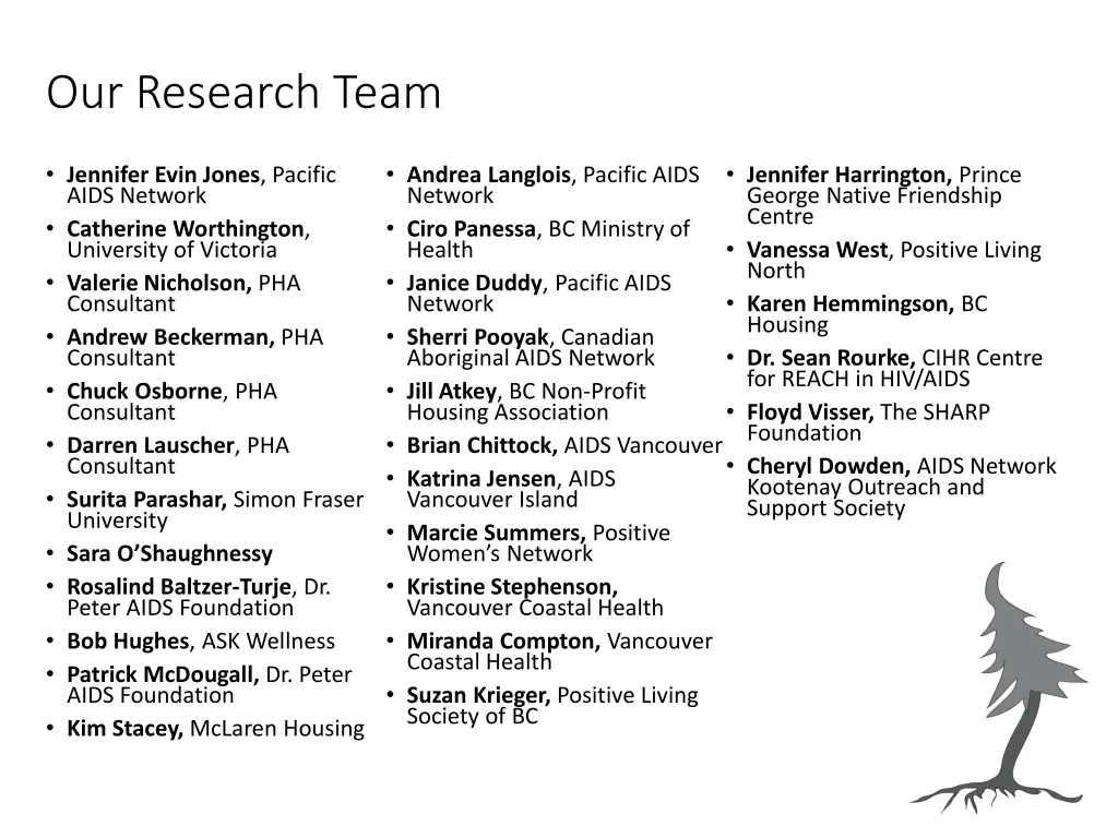 our research team