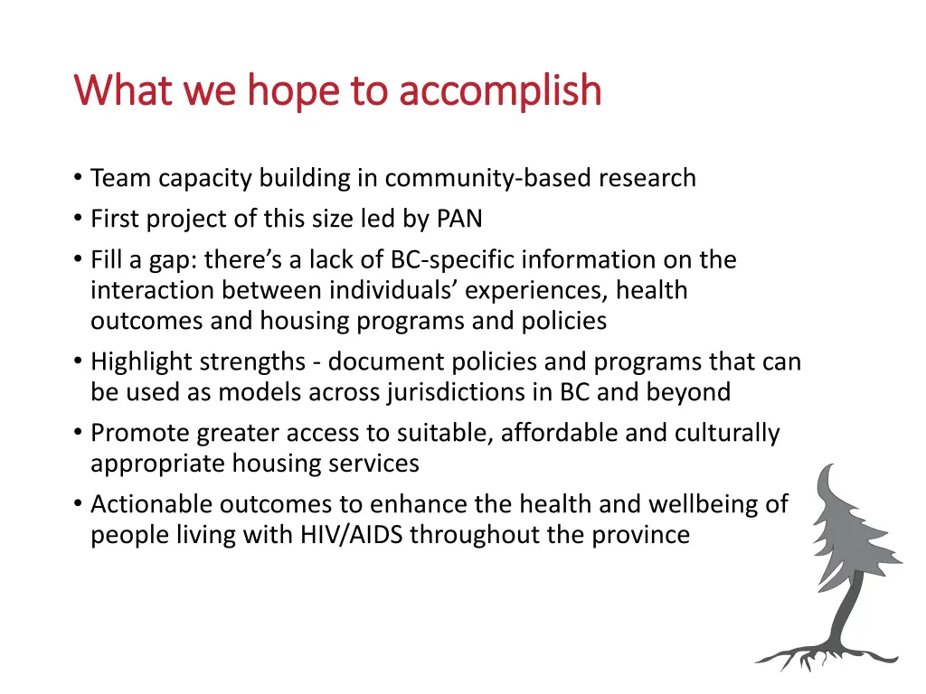 what we hope to accomplish what we hope