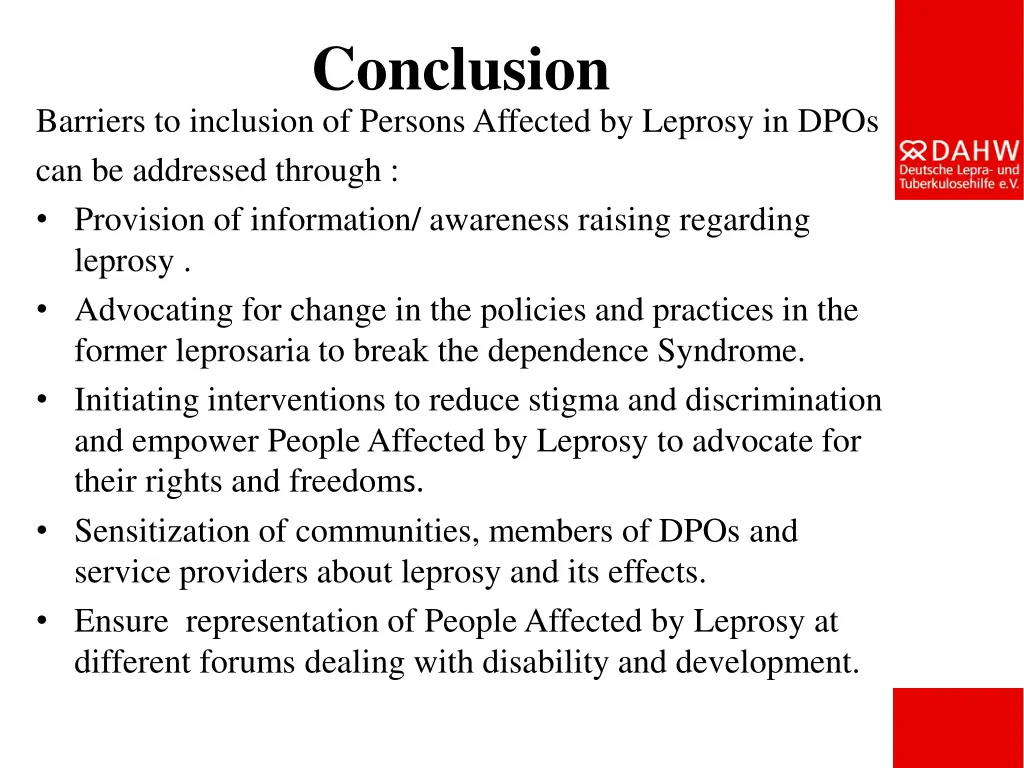 conclusion 1