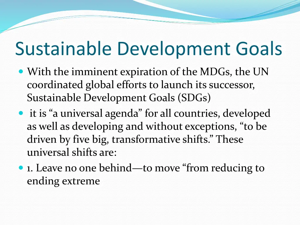sustainable development goals
