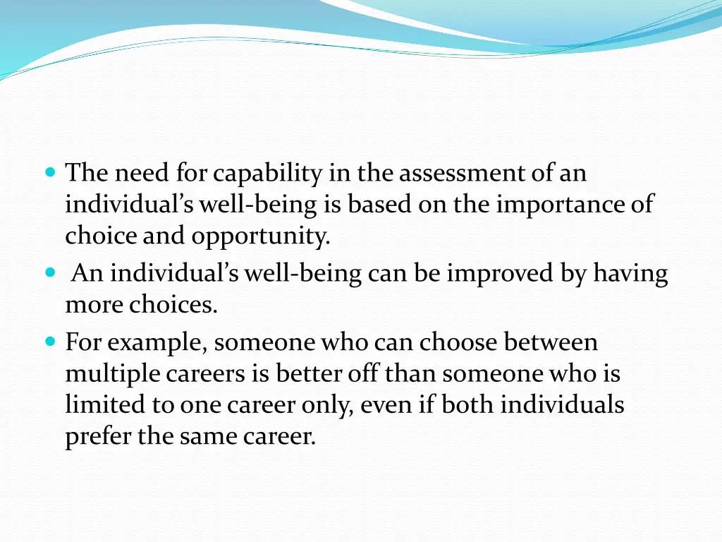 the need for capability in the assessment