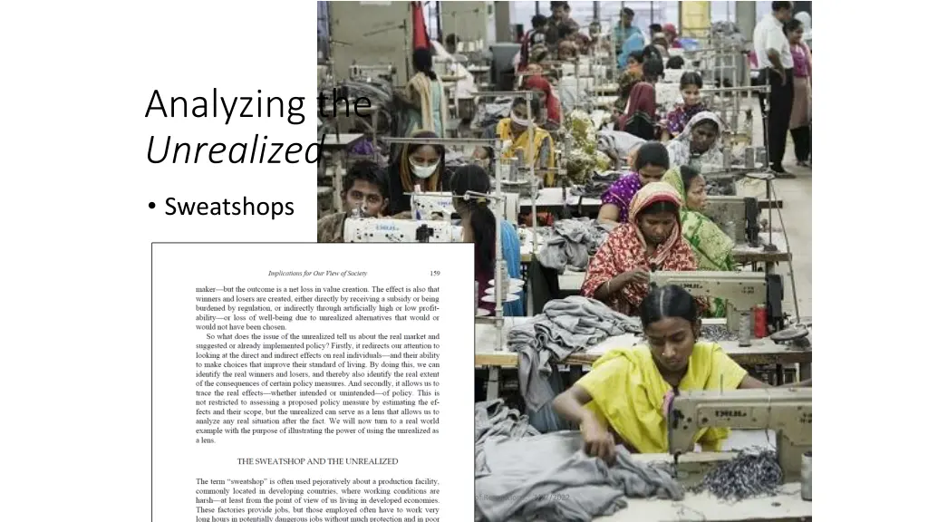 analyzing the unrealized