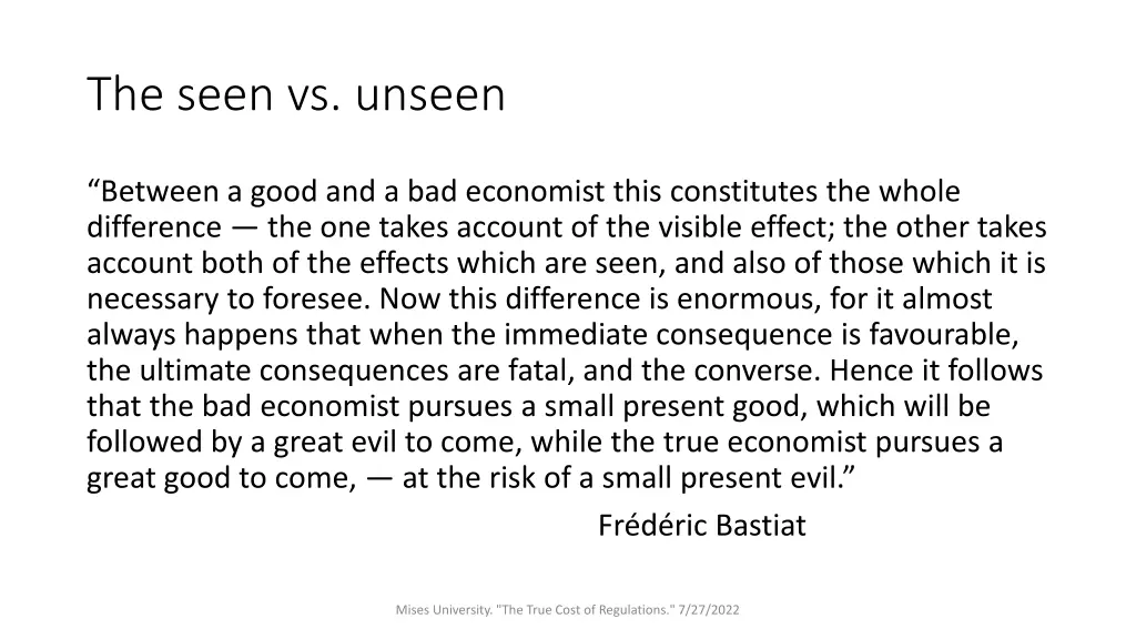 the seen vs unseen