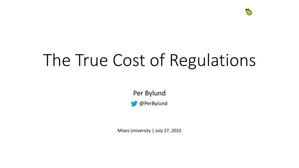 the true cost of regulations