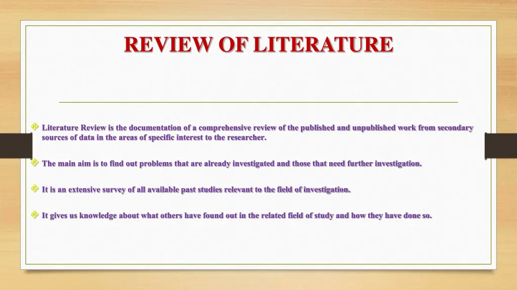 review of literature 1