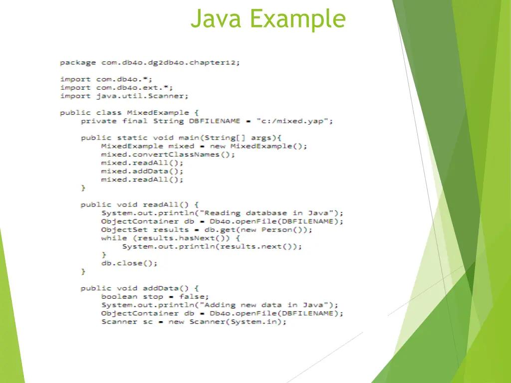 java example