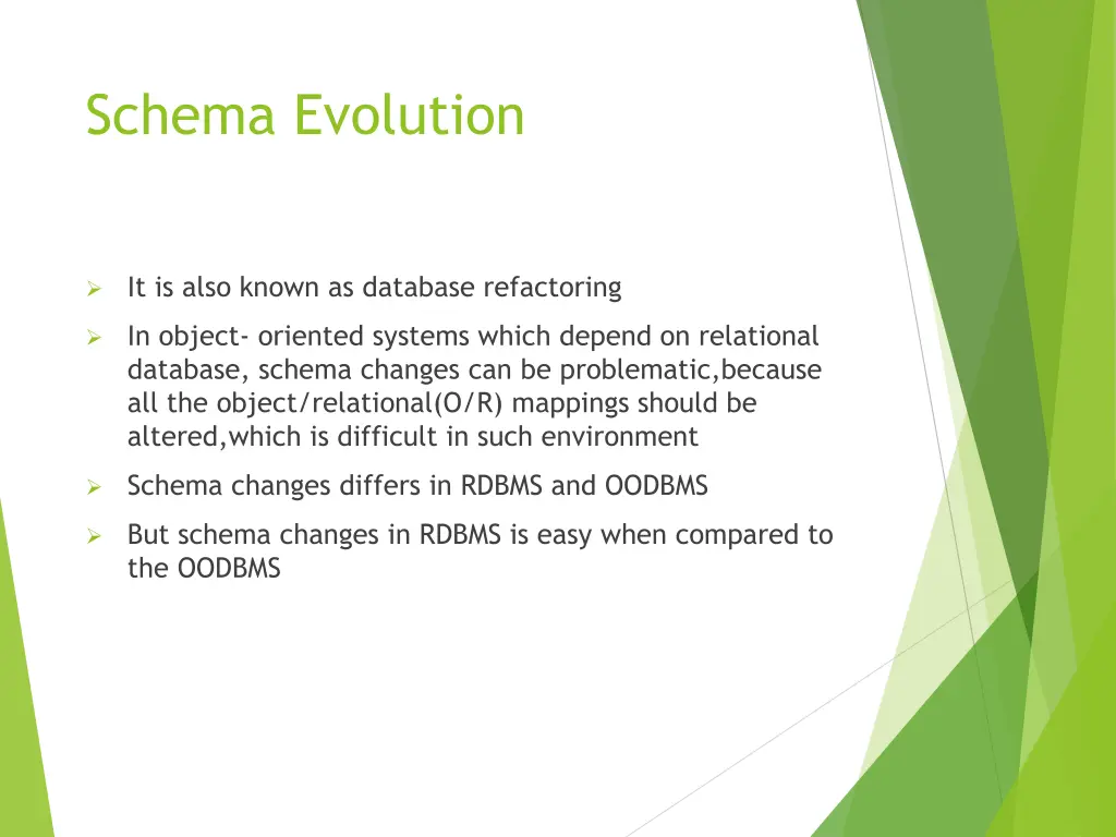 schema evolution