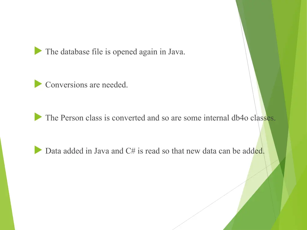 the database file is opened again in java