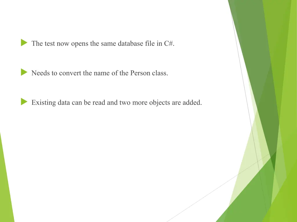 the test now opens the same database file in c