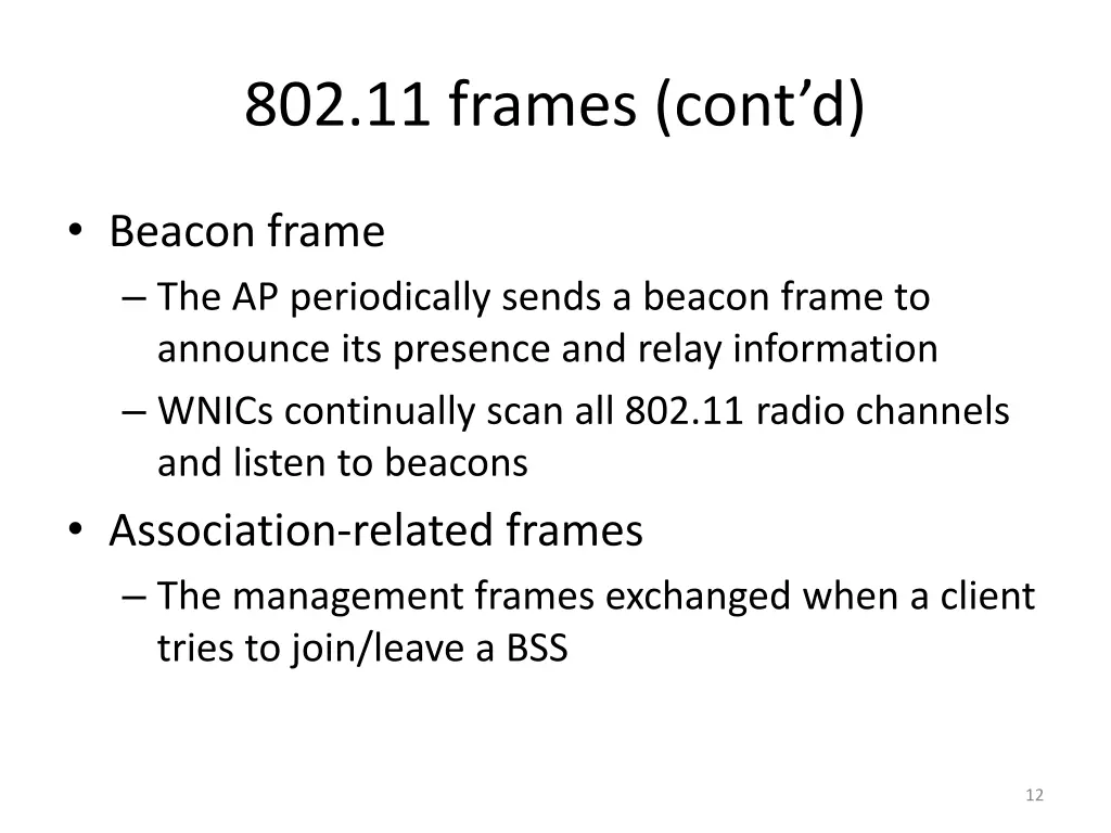 802 11 frames cont d