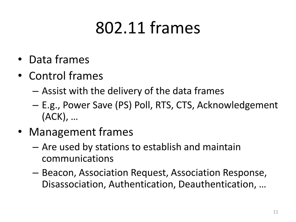 802 11 frames