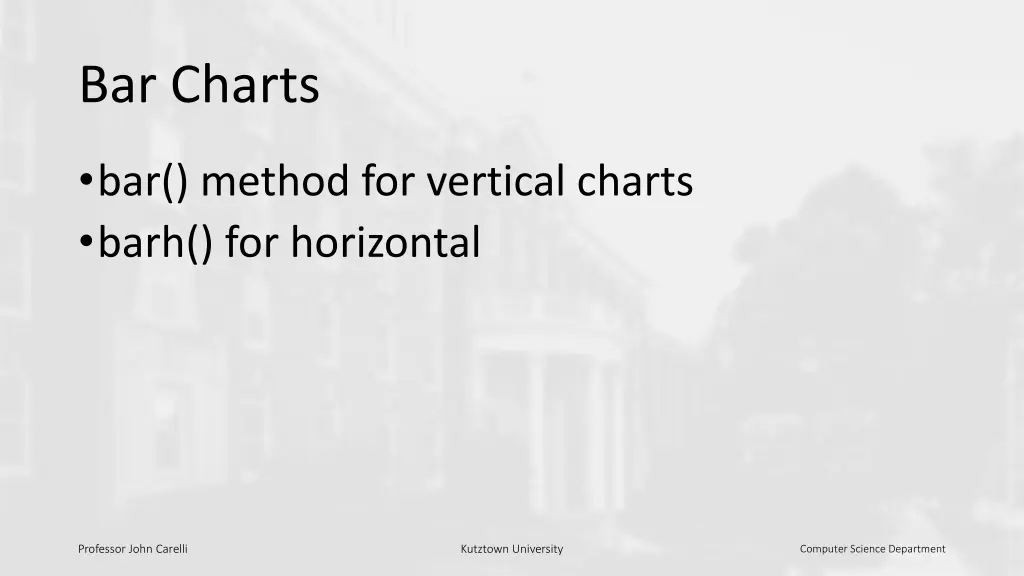 bar charts