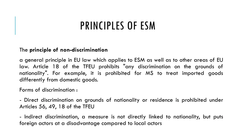 principles of esm 4