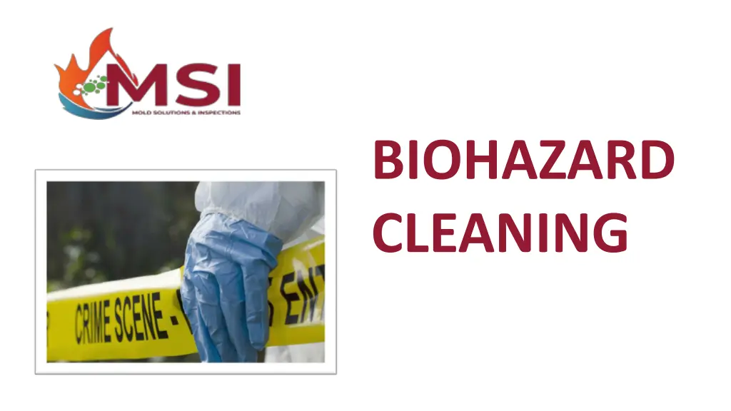 biohazard cleaning