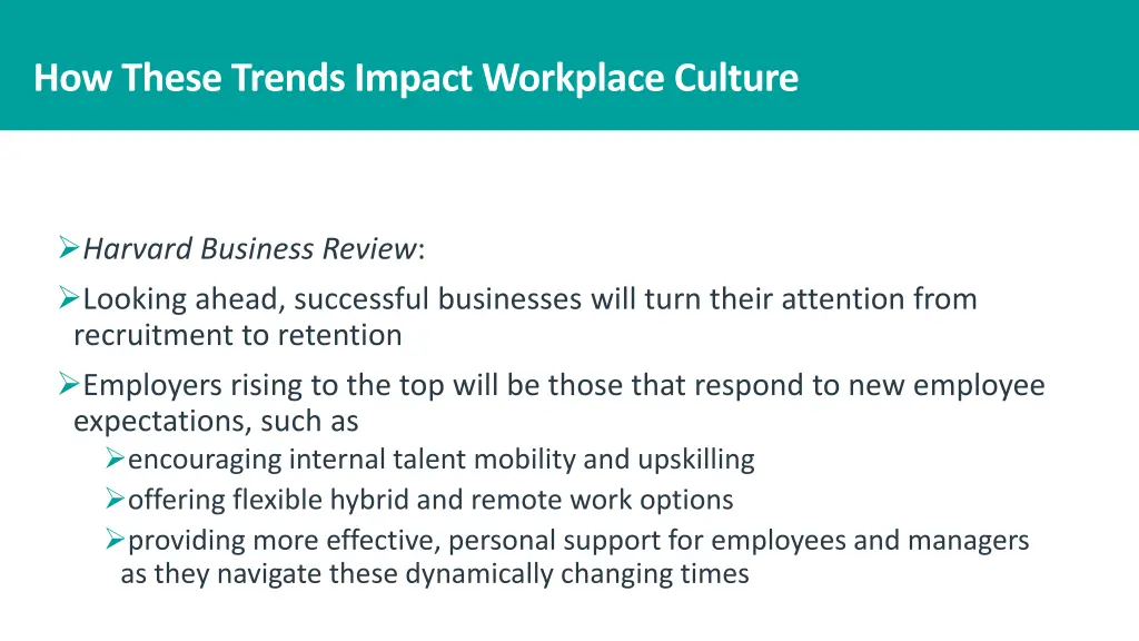 how these trends impact workplace culture