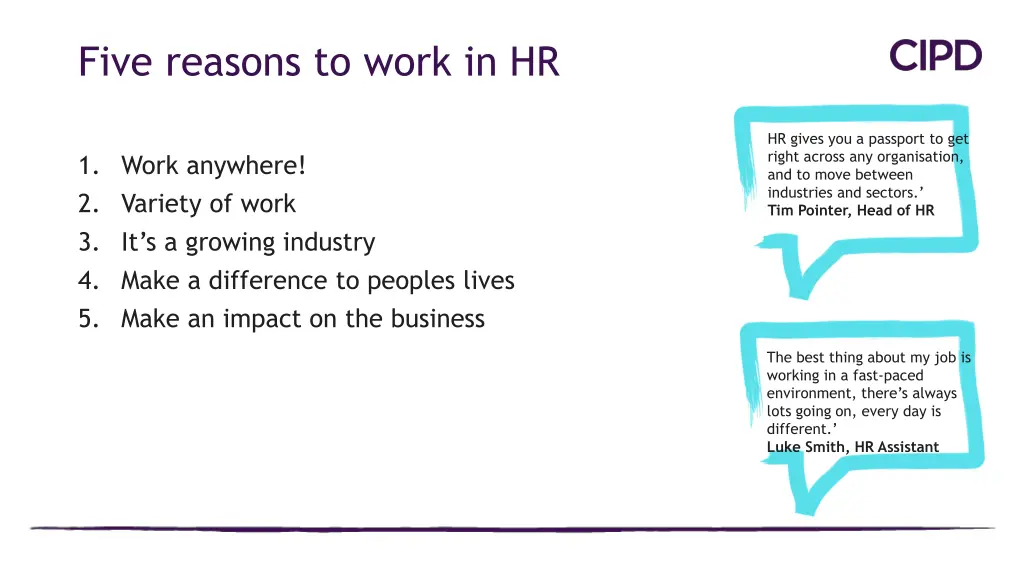 five reasons to work in hr