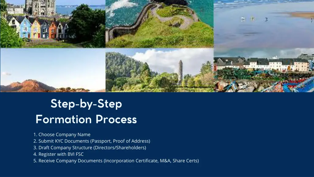 1 choose company name 2 submit kyc documents