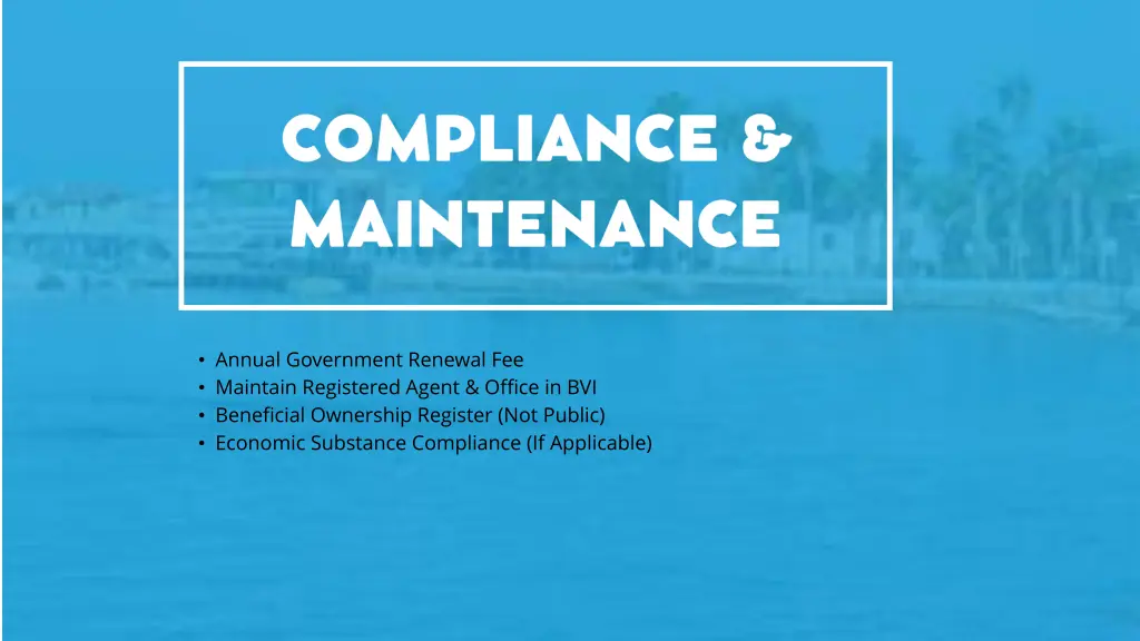 annual government renewal fee maintain registered