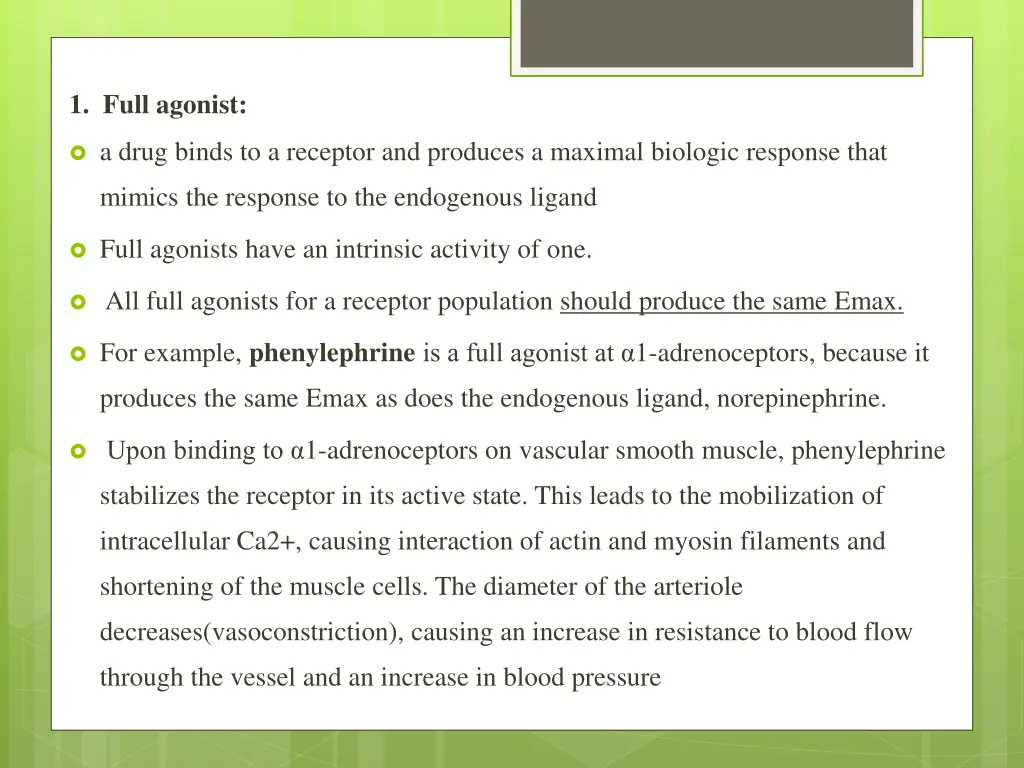 1 full agonist