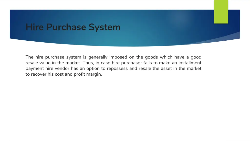 hire purchase system 2