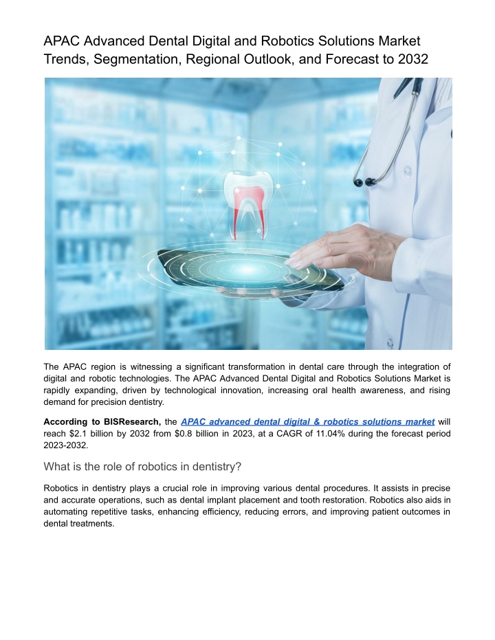 apac advanced dental digital and robotics