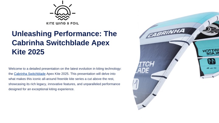 unleashing performance the cabrinha switchblade