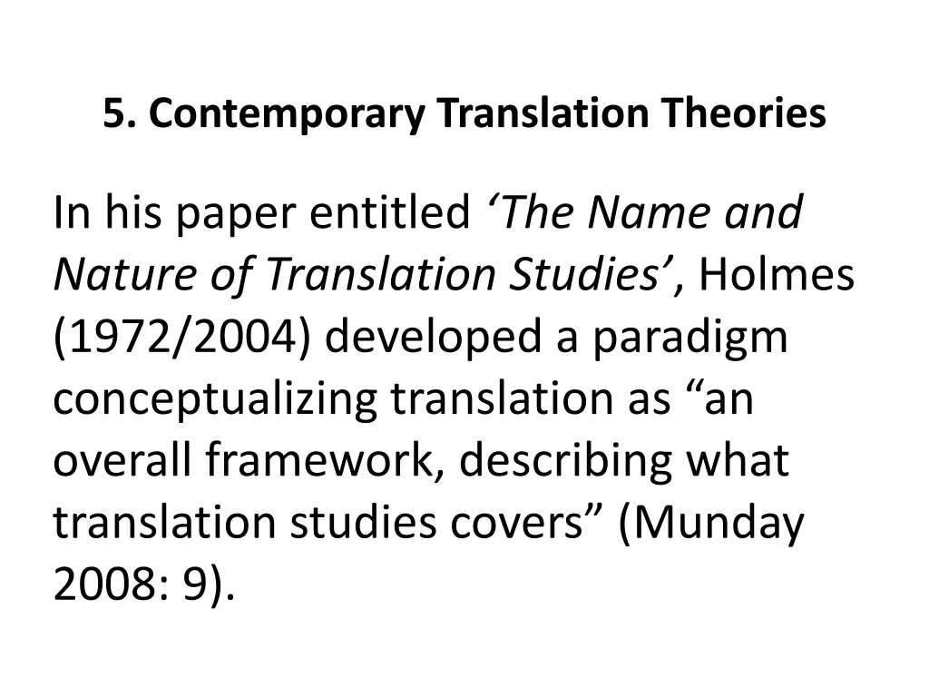 5 contemporary translation theories