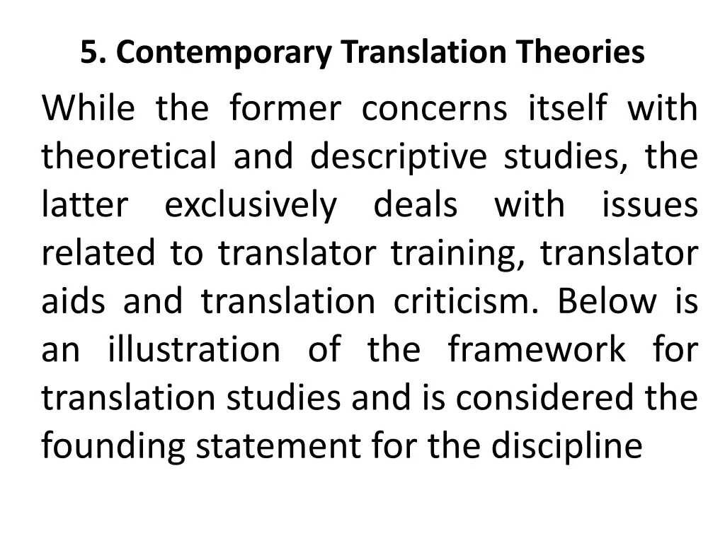 5 contemporary translation theories while