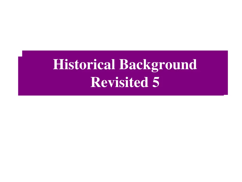 historical background