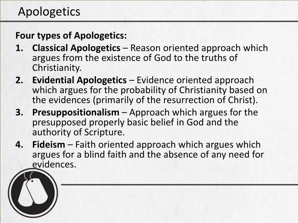 apologetics 3