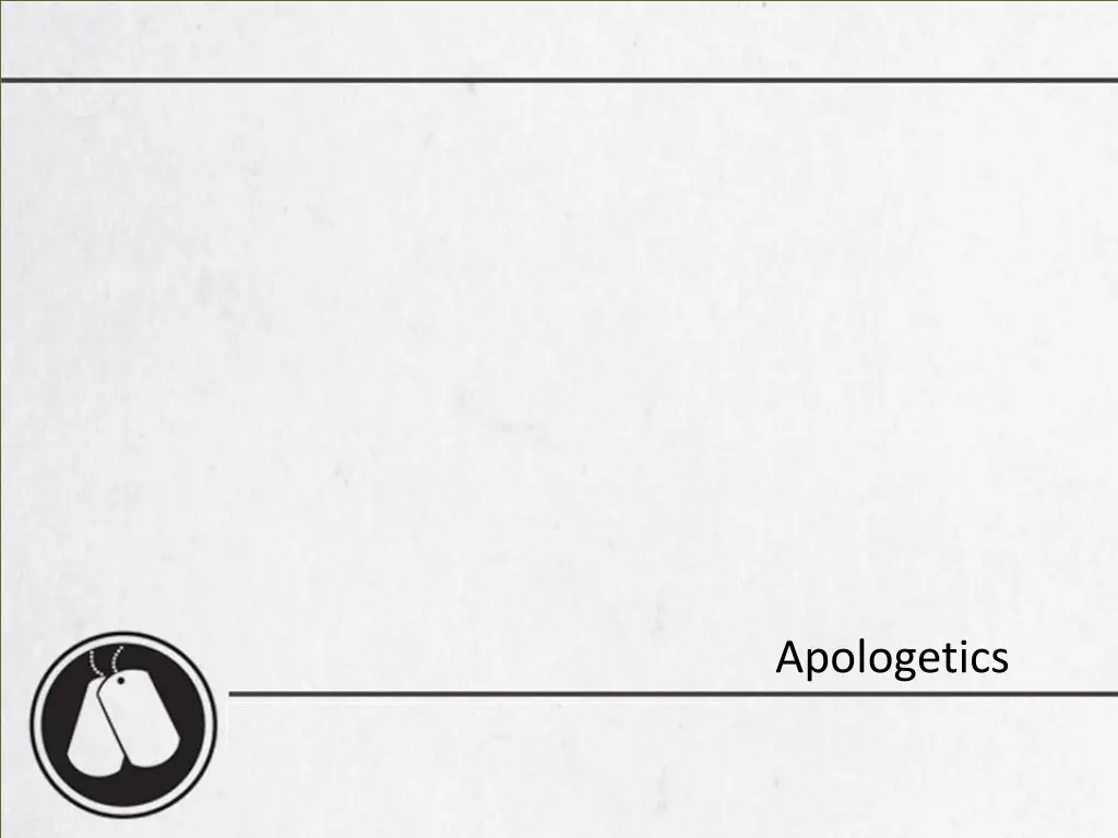 apologetics