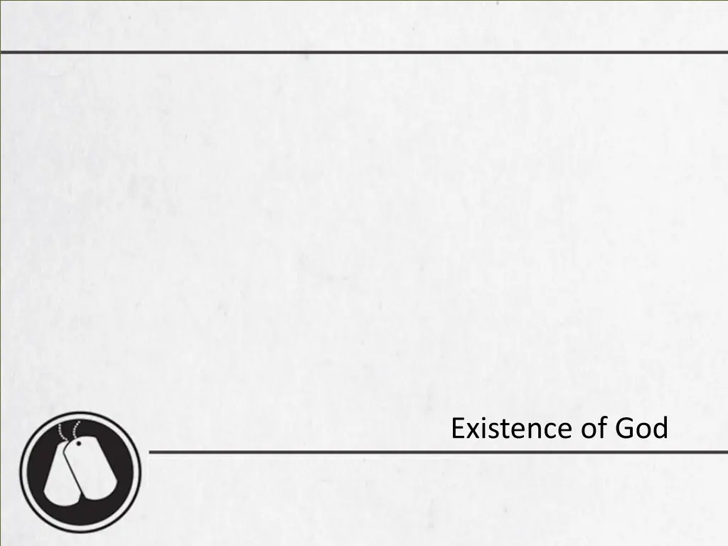 existence of god 1