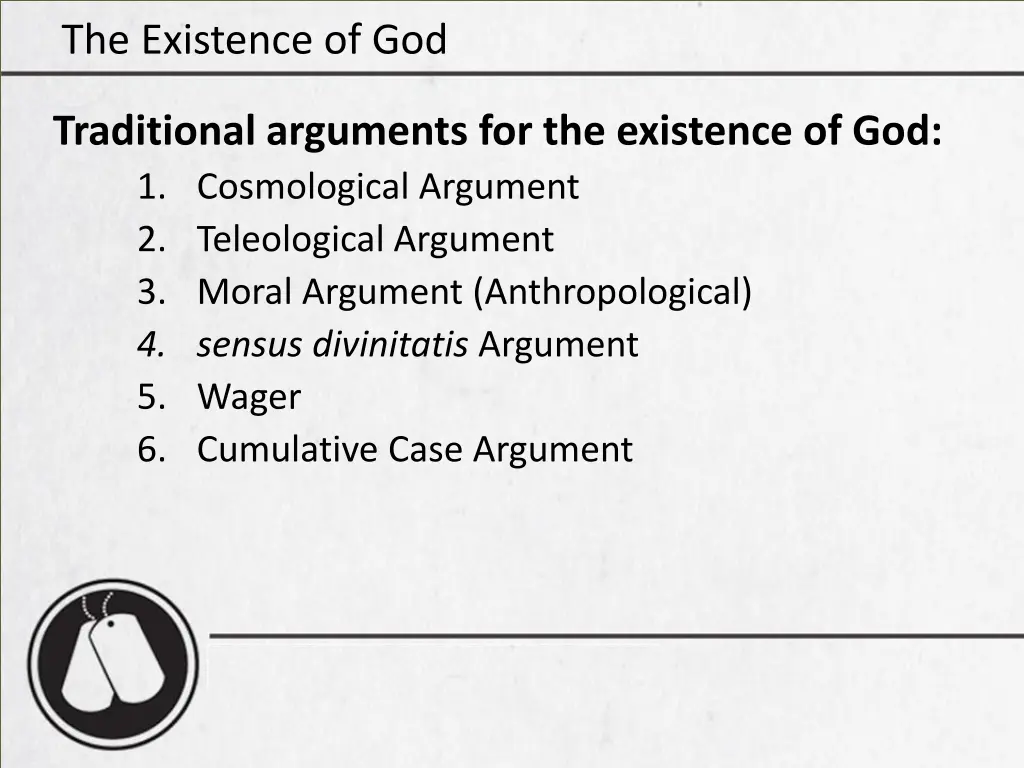 the existence of god 16